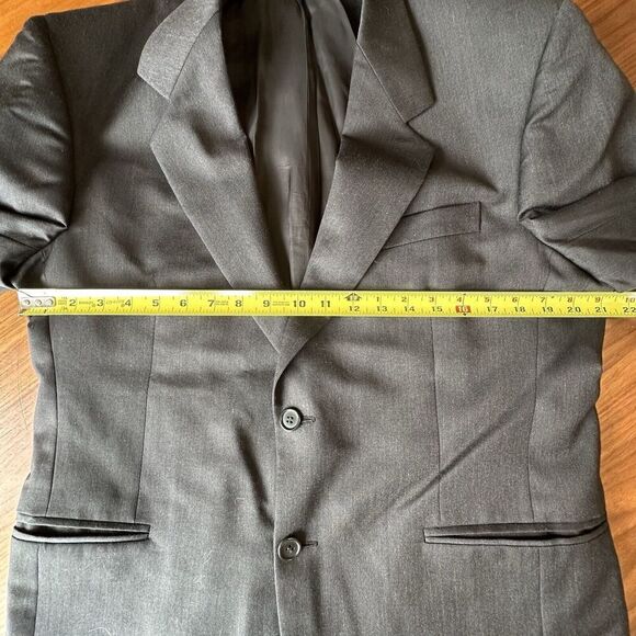 Vito Rufolo Black Merino Wool Blazer Suit Jacket Sport Coat Made in Italy 42R - Picture 8 of 9
